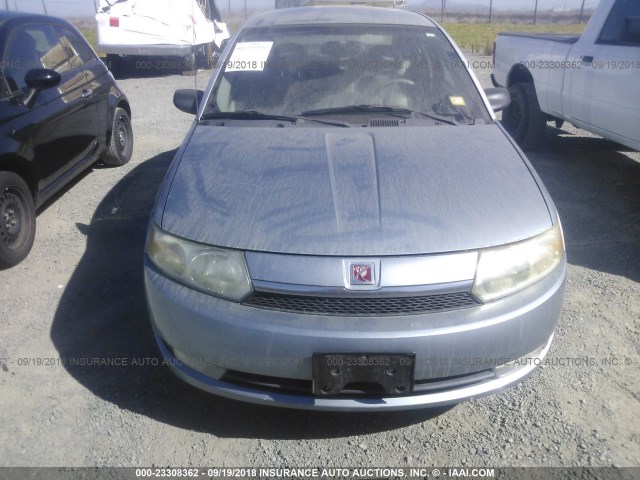 1G8AL52F73Z204461 - 2003 SATURN ION LEVEL 3 BLUE photo 6