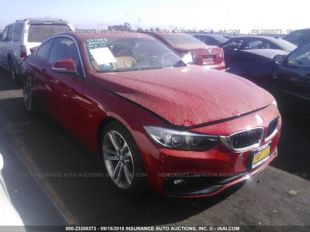 WBA4W3C55JAC97609 - 2018 BMW 430I RED photo 1