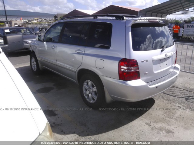 JTEGF21A330075680 - 2003 TOYOTA HIGHLANDER LIMITED SILVER photo 3