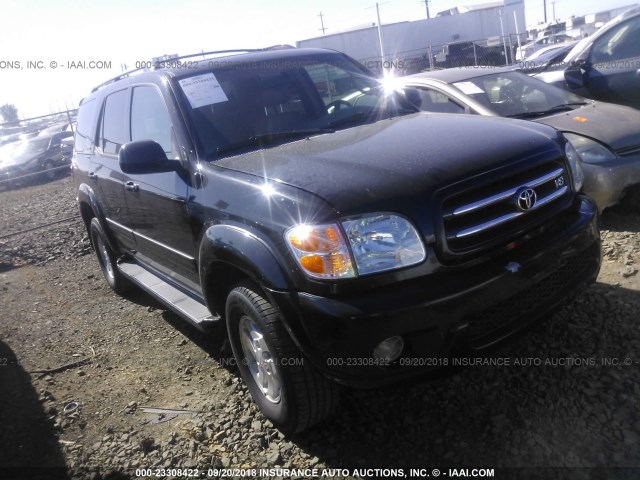 5TDBT48A32S128267 - 2002 TOYOTA SEQUOIA LIMITED BLACK photo 1