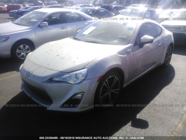 JF1ZNAA11D1701335 - 2013 TOYOTA SCION FR-S SILVER photo 2