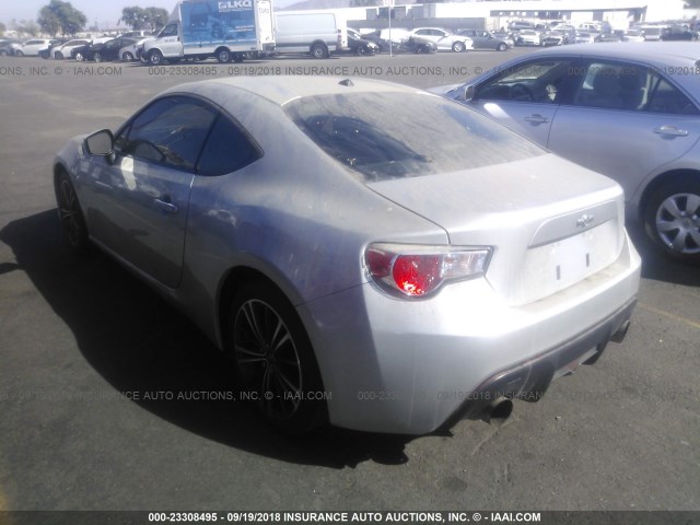 JF1ZNAA11D1701335 - 2013 TOYOTA SCION FR-S SILVER photo 3