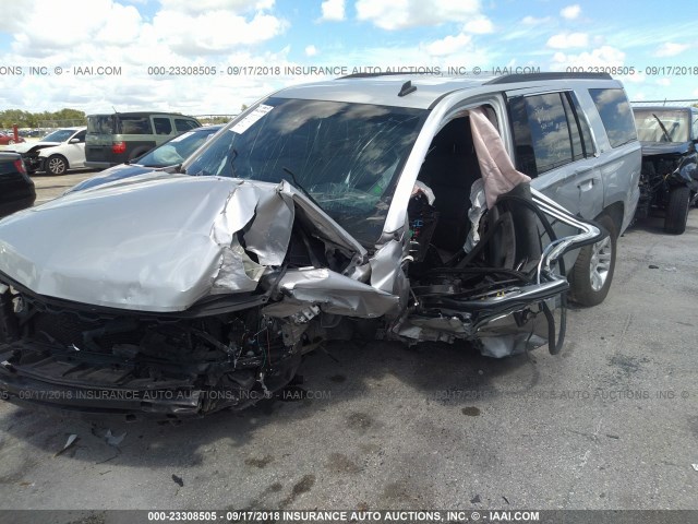 1GNSCBKC2FR116024 - 2015 CHEVROLET TAHOE C1500 LT SILVER photo 6