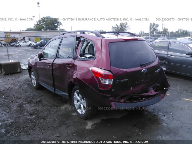 JF2SJADC3FH474312 - 2015 SUBARU FORESTER 2.5I PREMIUM RED photo 6