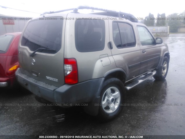 5N1ED28Y64C662603 - 2004 NISSAN XTERRA XE/SE Champagne photo 4