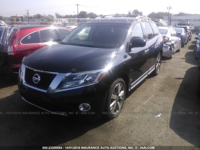 5N1AR2MM7FC711491 - 2015 NISSAN PATHFINDER S/SV/SL/PLATINUM BLACK photo 2