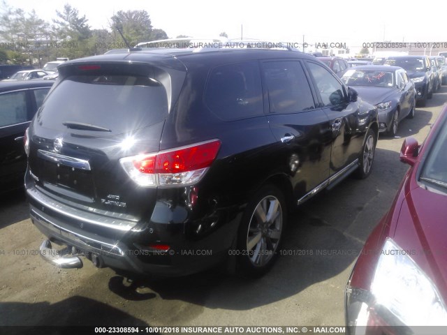 5N1AR2MM7FC711491 - 2015 NISSAN PATHFINDER S/SV/SL/PLATINUM BLACK photo 4
