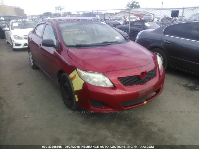 JTDBL40E199055780 - 2009 TOYOTA COROLLA LE/XLE RED photo 1