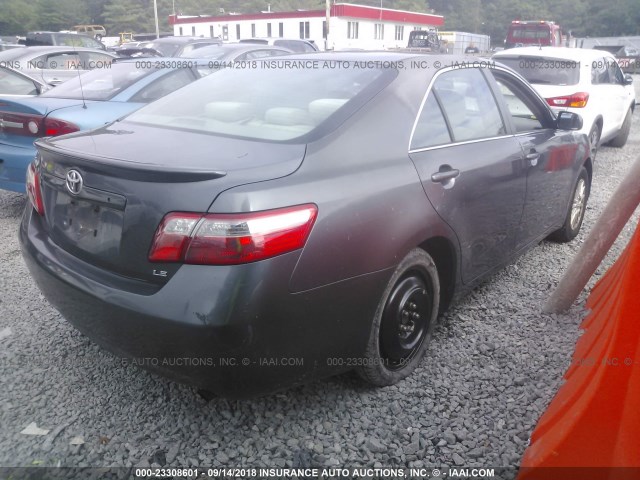 4T1BE46K37U163315 - 2007 TOYOTA CAMRY NEW GENERAT CE/LE/XLE/SE GRAY photo 4