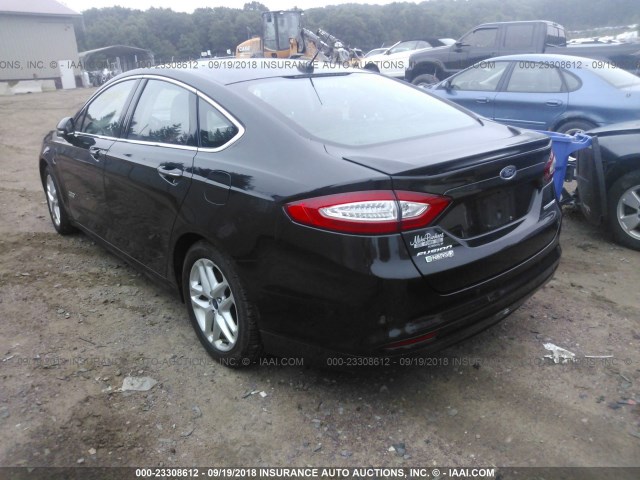 3FA6P0SU4ER100265 - 2014 FORD FUSION TITANIUM PHEV BLACK photo 3