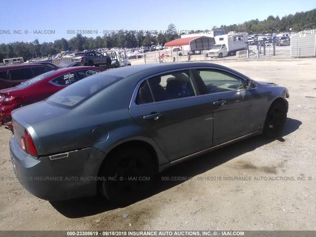 1G1ZH57B39F228789 - 2009 CHEVROLET MALIBU 1LT GREEN photo 4