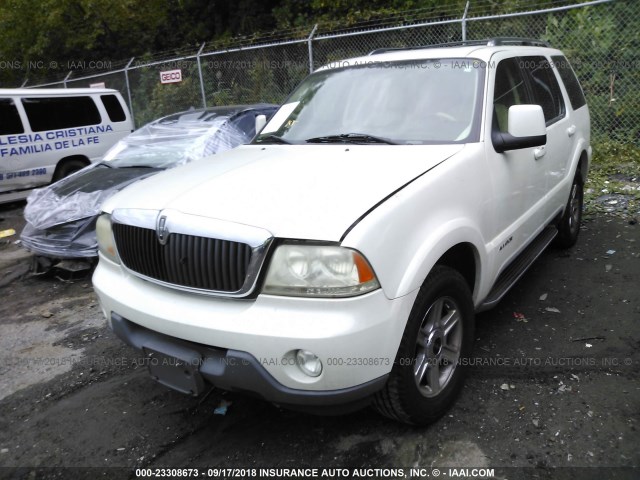 5LMEU78H43ZJ34872 - 2003 LINCOLN AVIATOR 奶油色 照片 2