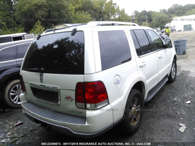 5LMEU78H43ZJ34872 - 2003 LINCOLN AVIATOR 奶油色 照片 4