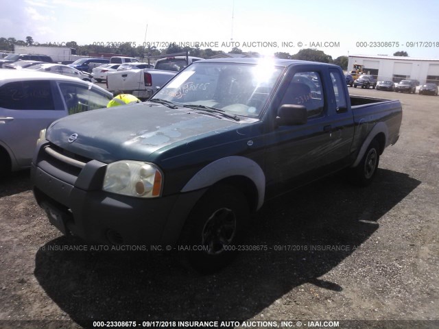 1N6DD26S32C319983 - 2002 NISSAN FRONTIER KING CAB XE GREEN photo 2