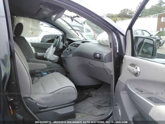 5N1BV28U28N115996 - 2008 NISSAN QUEST S/SE/SL GRAY photo 5