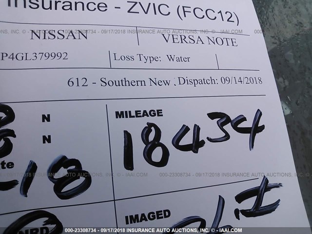 3N1CE2CP4GL379992 - 2016 NISSAN VERSA NOTE S/S PLUS/SV/SL/SR BLACK photo 7