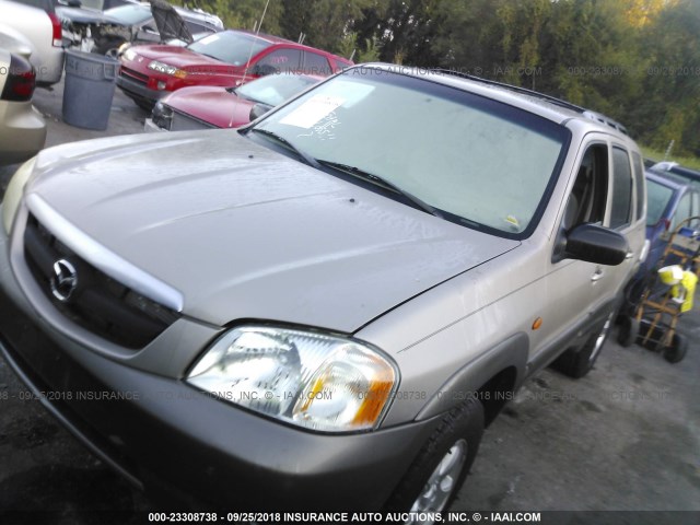 4F2YU09121KM49995 - 2001 MAZDA TRIBUTE LX/ES ბეჟი ფოტო 2