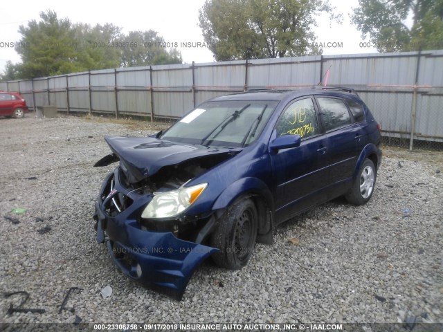 5Y2SL63875Z403531 - 2005 PONTIAC VIBE BLUE photo 2