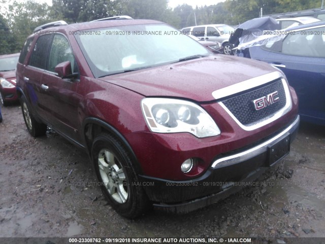 1GKEV33DX9J151639 - 2009 GMC ACADIA SLT-2 MAROON photo 1