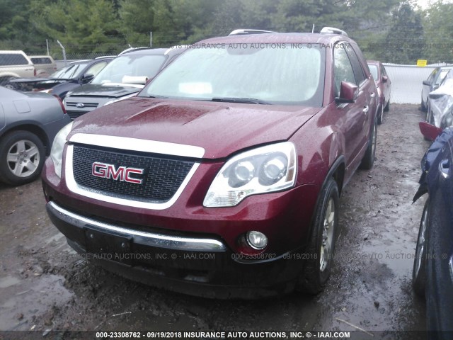 1GKEV33DX9J151639 - 2009 GMC ACADIA SLT-2 MAROON photo 2