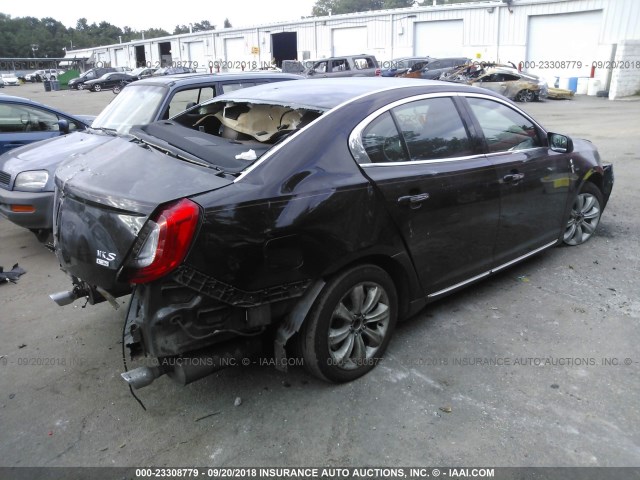 1LNHL9EK2DG605803 - 2013 LINCOLN MKS BLACK photo 4