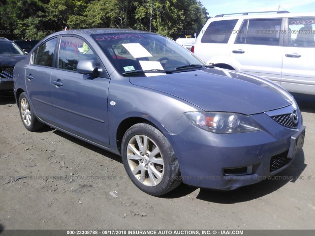 JM1BK32G981804964 - 2008 MAZDA 3 I GRAY photo 1