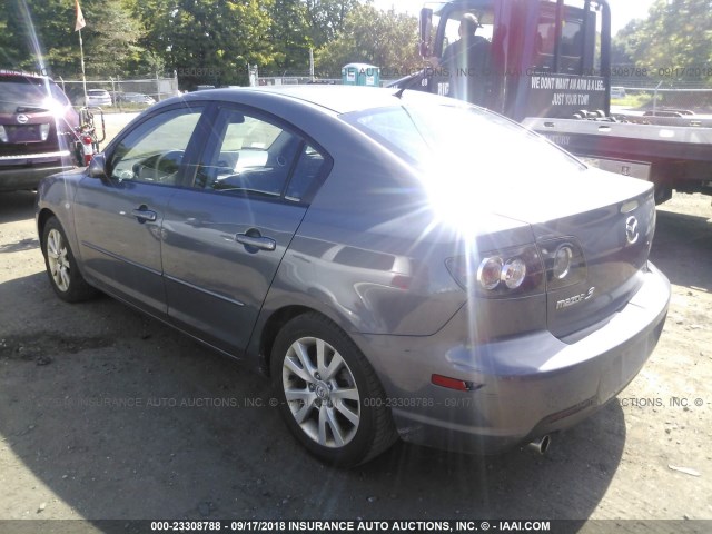 JM1BK32G981804964 - 2008 MAZDA 3 I GRAY photo 3