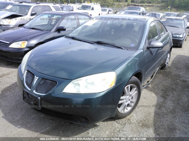 1G2ZG558264149157 - 2006 PONTIAC G6 SE1 GREEN photo 2