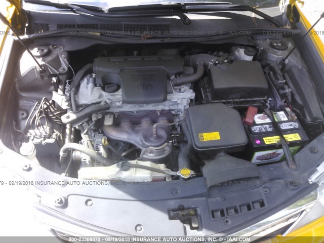 4T1BF1FK1EU470586 - 2014 TOYOTA CAMRY L/SE/LE/XLE ყვითელი ფოტო 10