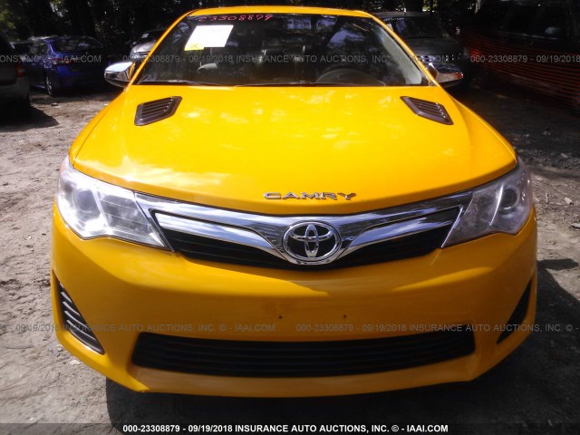 4T1BF1FK1EU470586 - 2014 TOYOTA CAMRY L/SE/LE/XLE ყვითელი ფოტო 6