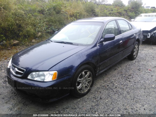 19UUA5669YA010119 - 2000 ACURA 3.2TL BLUE photo 2