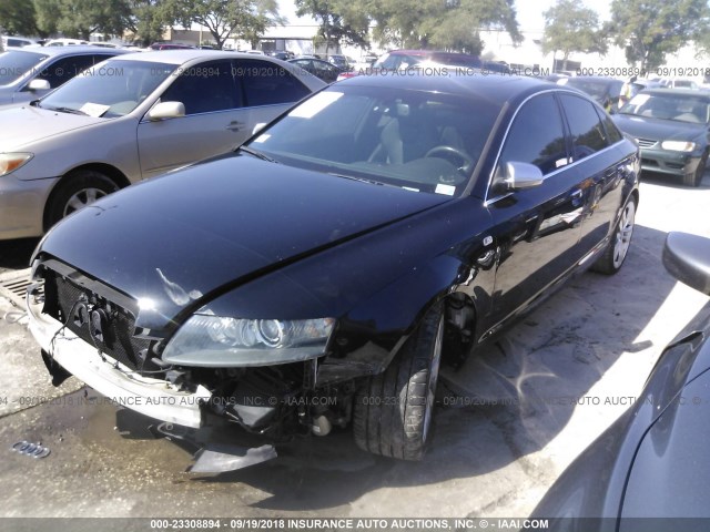 WAUDN74F18N064666 - 2008 AUDI S6 QUATTRO BLACK photo 2