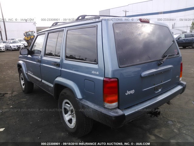 1J4FF68S2XL671058 - 1999 JEEP CHEROKEE SPORT/CLASSIC BLUE photo 3