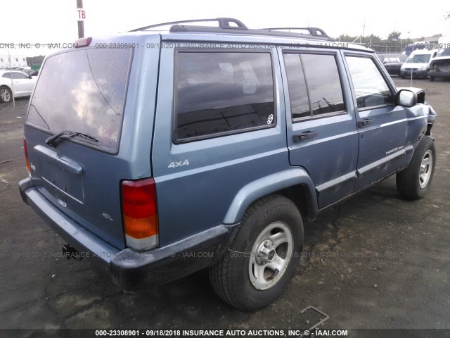 1J4FF68S2XL671058 - 1999 JEEP CHEROKEE SPORT/CLASSIC BLUE photo 4