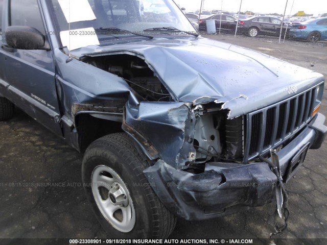 1J4FF68S2XL671058 - 1999 JEEP CHEROKEE SPORT/CLASSIC ლურჯი ფოტო 6