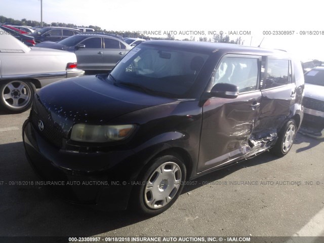 JTLKE50E581024792 - 2008 TOYOTA SCION XB Burdeos foto 2