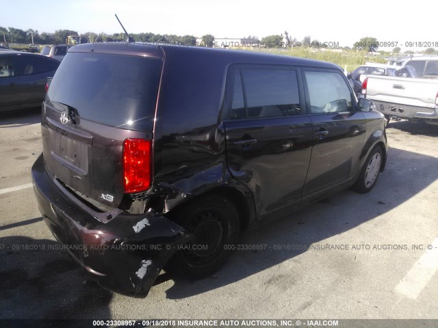 JTLKE50E581024792 - 2008 TOYOTA SCION XB Burdeos foto 4