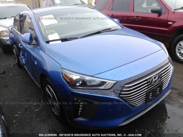 KMHC75LC5HU056110 - 2017 HYUNDAI IONIQ SEL BLUE photo 1