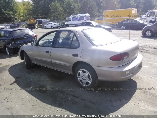 1G1JF5247Y7396732 - 2000 CHEVROLET CAVALIER LS TAN photo 3