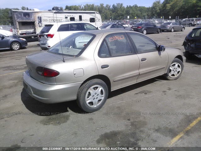 1G1JF5247Y7396732 - 2000 CHEVROLET CAVALIER LS TAN photo 4