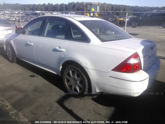 1FAHP24117G123567 - 2007 FORD FIVE HUNDRED SEL WHITE photo 3