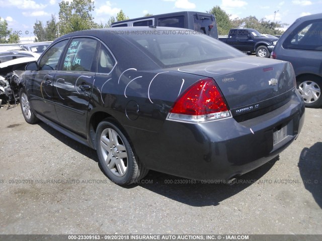 2G1WB5E32E1102229 - 2014 CHEVROLET IMPALA LIMITED LT GRAY photo 3