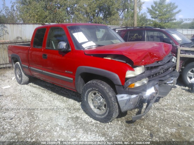 1GCGK29U82Z112697 - 2002 CHEVROLET SILVERADO K2500 RED photo 1