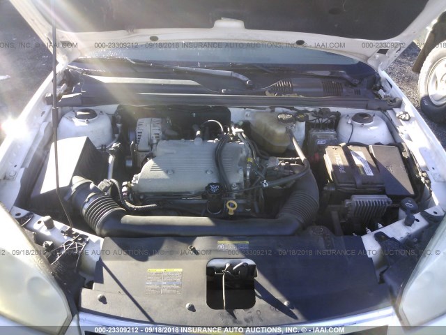 1G1ZS57N67F216547 - 2007 CHEVROLET MALIBU LS WHITE photo 10