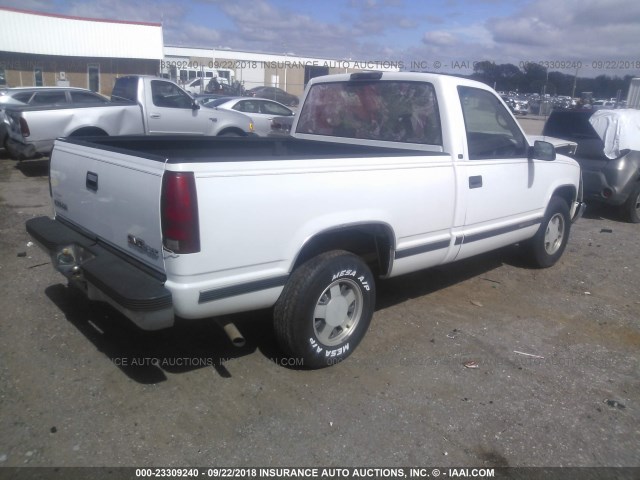 1GTEC14W3VZ501484 - 1997 GMC SIERRA C1500 WHITE photo 4