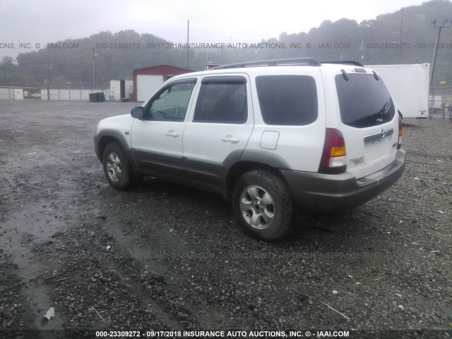 4F2CZ06123KM08480 - 2003 MAZDA TRIBUTE ES WHITE photo 3