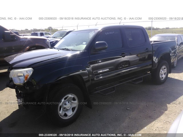 5TFJX4GN0CX007244 - 2012 TOYOTA TACOMA DOUBLE CAB 黑色 照片 2