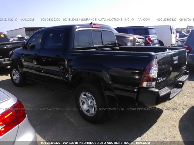 5TFJX4GN0CX007244 - 2012 TOYOTA TACOMA DOUBLE CAB 黑色 照片 3
