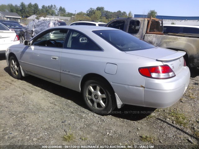 2T1CF22PX1C435696 - 2001 TOYOTA CAMRY SOLARA SE/SLE ვერცხლისფერი ფოტო 3