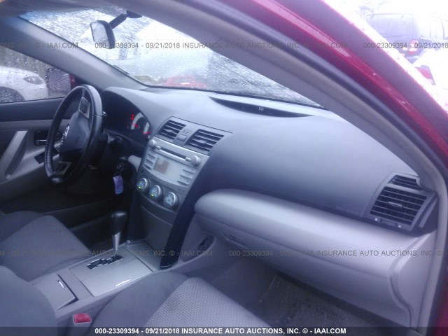 4T1BE46K48U227119 - 2008 TOYOTA CAMRY CE/LE/XLE/SE RED photo 5